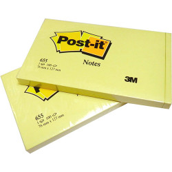 Bloco de notas aderentes post-it 76x127 655 Bloco de notas aderentes post-it 76x127 655