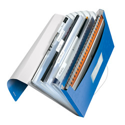 Pasta acordeão leitz wow c/6 sep. PP azul Pasta acordeão leitz wow c/6 sep. PP azul