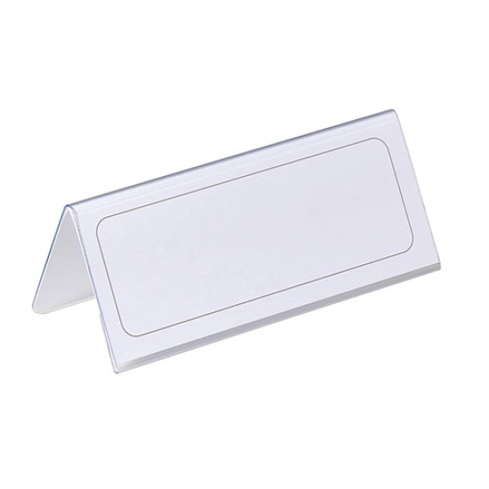 Porta-nomes de mesa 63x150mm durable