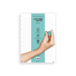 Recarga para caderno ingeniox A4 50 folhas xadrez Recarga para caderno ingeniox A4 50 folhas xadrez