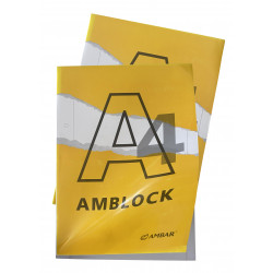 Bloco recarga A4 liso com furos ambar Bloco recarga A4 liso com furos ambar